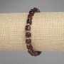 Bracelet en tourmaline facetée en cubes, diamètre 6×6 mm +/-, perles 3 mm +/-, longueur 18 cm +/- élastique