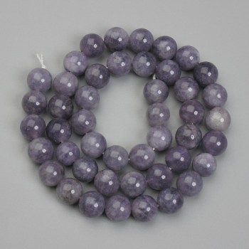 Perles d'iolite rondes sur fil, diamètre 8,5 mm, longueur 38 cm (+/-)