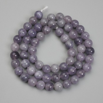 Perles d'iolite – billes rondes, diamètre 6 mm, longueur 38 cm ±