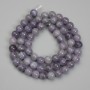 Perles d'iolite – billes rondes, diamètre 6 mm, longueur 38 cm ±