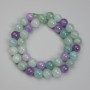 Perles de fluorite boule, diamètre 10,5 mm, longueur sur fil environ 38 cm