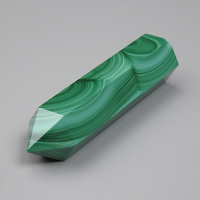 Prix par 100 g ! Stylo-souvenir en malachite, pierre naturelle, diamètre 58×14 mm