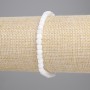 Bracelet en adulaire facetté en cubes, diamètre 4 × 4 mm ±, longueur 18 cm ±, élastique