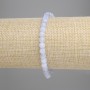 Bracelet en agate bleue facettée en cubes, diamètre 5×5 mm, longueur 18 cm, élastique