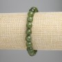 Bracelet en jadéite – boules lisses 8 mm (+/-) – longueur 18 cm – élastique