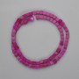 Perles de tourmaline cubiques, diamètre 4×4 mm, longueur 39 cm ± sur fil