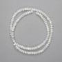 Perles nacrées rondelles, diamètre 5×3 mm, longueur environ 40 cm sur fil