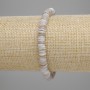 Bracelet en coquille Scapharca — rondelle, diamètre 6×1,5 mm ±, longueur 18 cm ±, élastique
