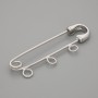 Base pour broche épingle 41 × 12 mm – métal argenté