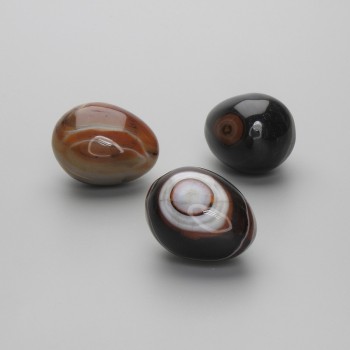 Œuf décoratif en agate, diamètre 40×32 mm ± (tailles assorties), poids à partir de 60 g. (prix au 100 g)