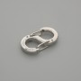 Fermoir fermeture 16×8,5 mm ± métal argenté
