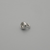 Prix pour 1 pièce. Embout-capuchon argenté pour perle, diamètre 4,5×1 mm, trou 2,5 mm