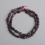 Perles de grenat taillées, diamètre 4–11 mm, taille 5×5–7 mm, longueur 39 cm +