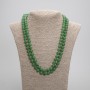 Collier long en chrysoprase, boules lisses, diamètre 8 mm ±, longueur 118 cm +
