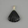 Pendentif Coquille agate 20×20×mm+-, longueur 28 mm+