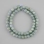 Perles de jadéite taillées en cube, diamètre 7x7 mm ±, longueur 39 cm ±