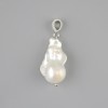 Pendentif en perles baroques 22-27 × 15-17 mm +/- (tailles assorties), longueur 40 mm+