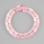 Perles de quartz rose cylindriques, diamètre 10×6 mm, longueur ±38 cm