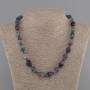 Collier fluorite grain 14×10 mm, longueur 45 cm, avec fermoir