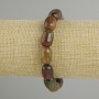 Bracelet en agate «Barilo», diamètre 14 × 10 mm ±, longueur 18 cm ±, élastique