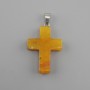 Pendentif Croix Citrine 18×26×34 mm+