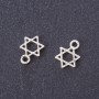 Petit pendentif Étoile de David argenté 13x9 mm, conditionnement 20 g ± 45 pièces