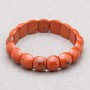 Bracelet en jaspe rouge naturel 15×12×7 mm+