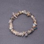 Bracelet en labradorite naturelle, éclats de 7 mm sur élastique