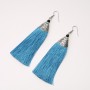 Boucles d'oreilles à pampilles «Almina» bleu clair, longueur 10 cm