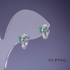 Boucles d'oreilles Xuping Papillons verts avec strass