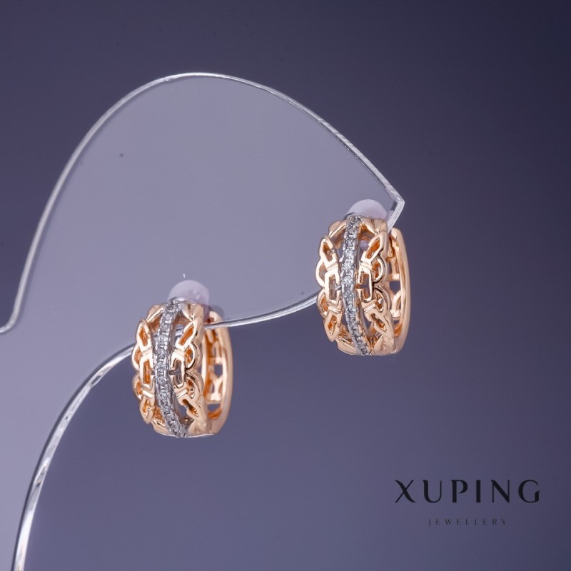 Boucles d'oreilles Xuping 13×7 mm doré 18K
