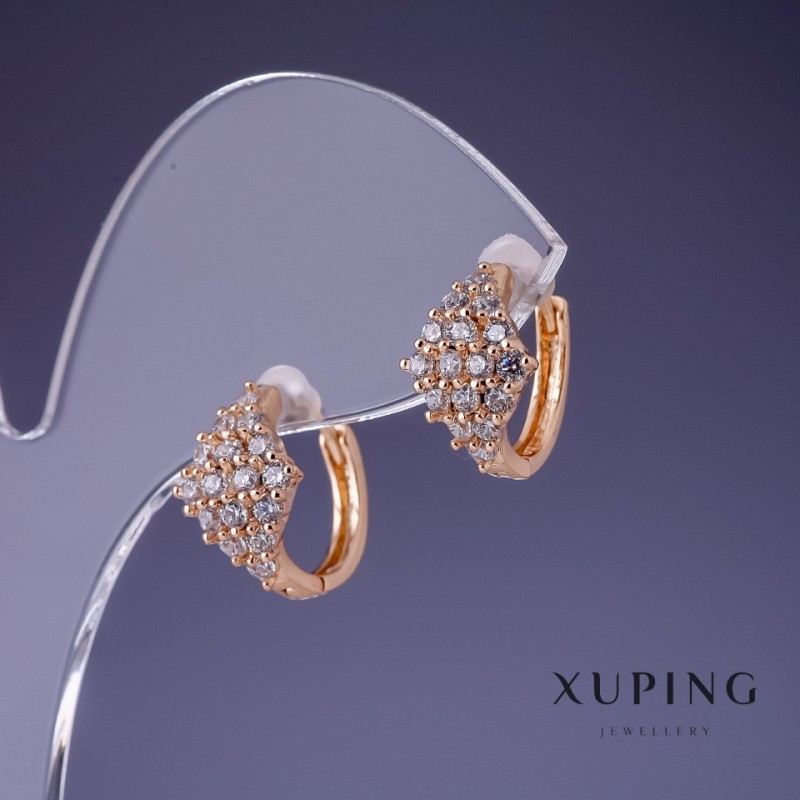 Boucles d'oreilles Xuping 13x10 mm dorure 18K