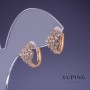 Boucles d'oreilles Xuping 13x10 mm dorure 18K