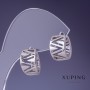 Boucles d'oreilles Xuping en rhodium 12×10 mm