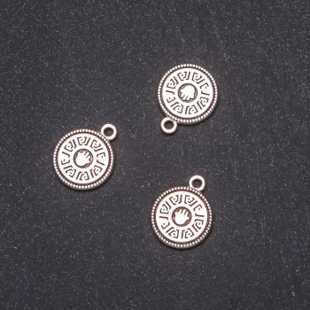 Pendentif - Pièce paume 15×18 mm, conditionnement 20 g, ± 9 pièces