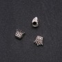 Perle Pandora Couronne 12 × 12 mm, diamètre 4,5 mm, conditionnement 20 g ± 9 pièces