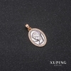Pendentif Xuping «Lik» 13×20×25 mm rhodié et doré 18 carats