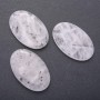 Pendentif en quartz naturel rutile à aiguilles – ovale 55×35 mm (±)