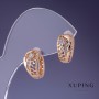 Сережки Xuping 8х14мм "позолота 18К "