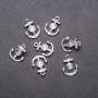 Pendentif Ancre, diamètre 14 mm, longueur 18 mm, métal blanc, conditionnement 7 pièces