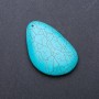 Pendentif en turquoise pressée, 40×65 mm (+-)