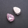 Prix pour emballage (10 pièces). Cristal à coudre en forme de goutte 13×18 mm rose
