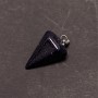 Pendentif pendule en pierre d'aventurine « sable bleu » Nuit du Caire 14 x 22 x 30 mm ±