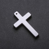 Pendentif Croix en hématite 27×43×4 mm
