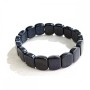 Bracelet élastique en aventurine synthétique – Sable bleu Nuit du Caire 13×18 mm