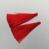 Touffe pour loisirs créatifs «Rouge Foncé», longueur 7 cm, diamètre 7 mm, par paire