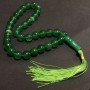 Chapelets en chrysoprase, 33 perles, diamètre 10 mm+