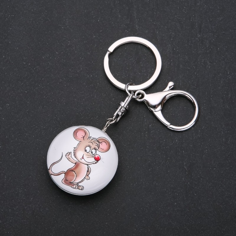 Porte-clés «Misha», diamètre 40×30 mm, longueur 9,5 cm
