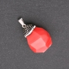 Pendentif «Gland» en calcédoine 32×20 mm (±)