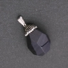 Pendentif «Gland» en aventurine Sable Bleu Nuit du Caire (synthétique) 32×20 mm (±)